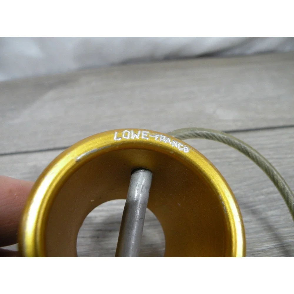 Vintage Lowe-France Tuber Original Tube Style Belay Device Descender Gold